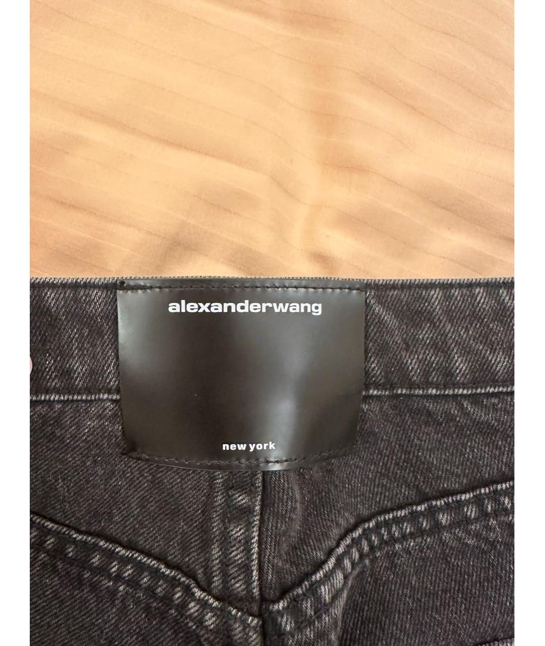 ALEXANDER WANG Черные деним шорты, фото 5