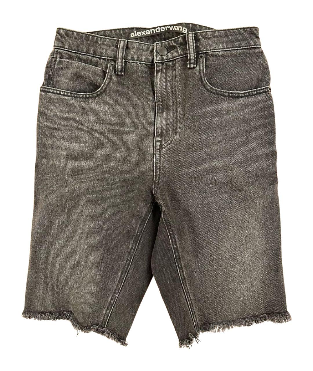 ALEXANDER WANG Черные деним шорты, фото 1