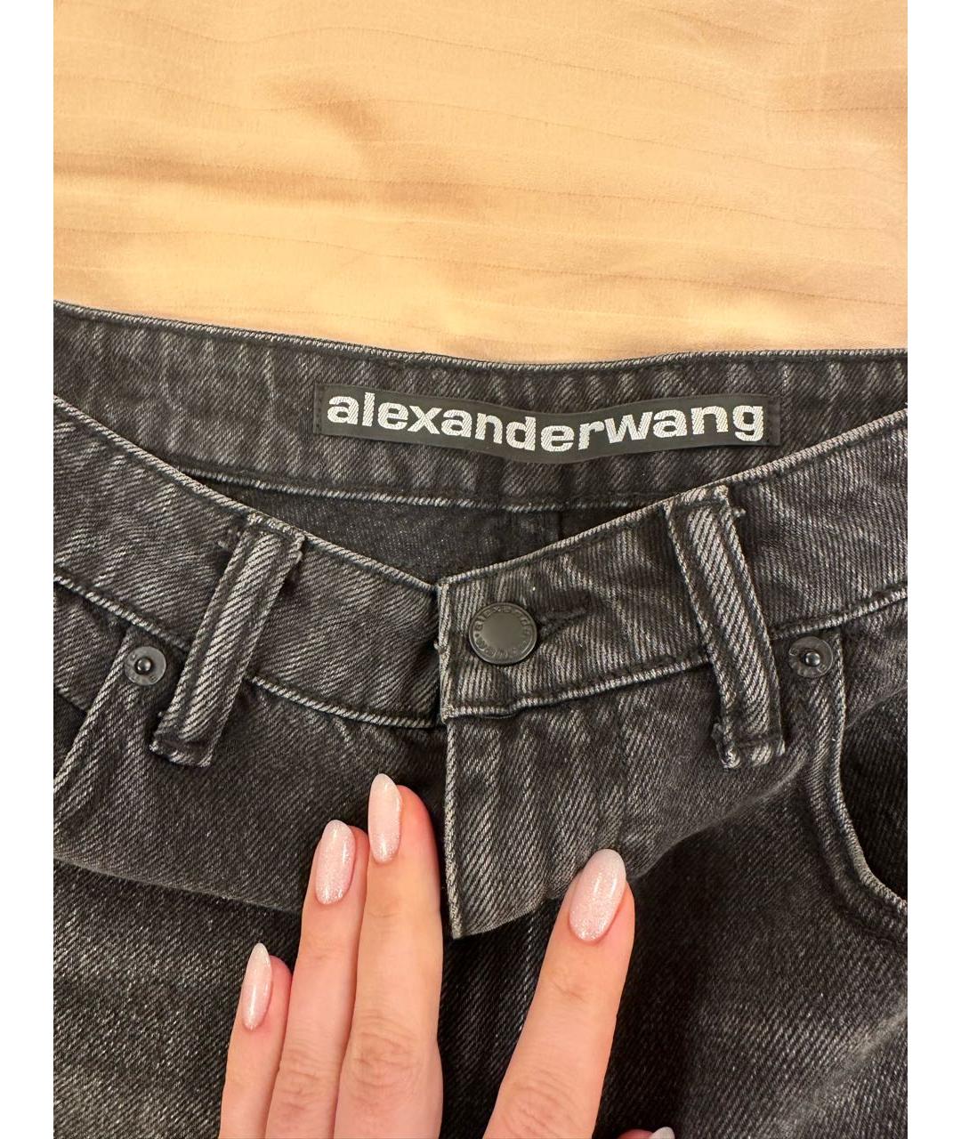 ALEXANDER WANG Черные деним шорты, фото 3