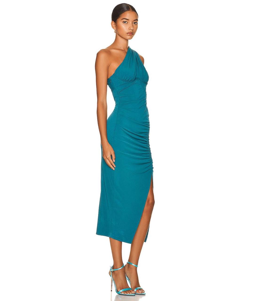 SELF-PORTRAIT Бирюзовое коктейльное платье, фото 3