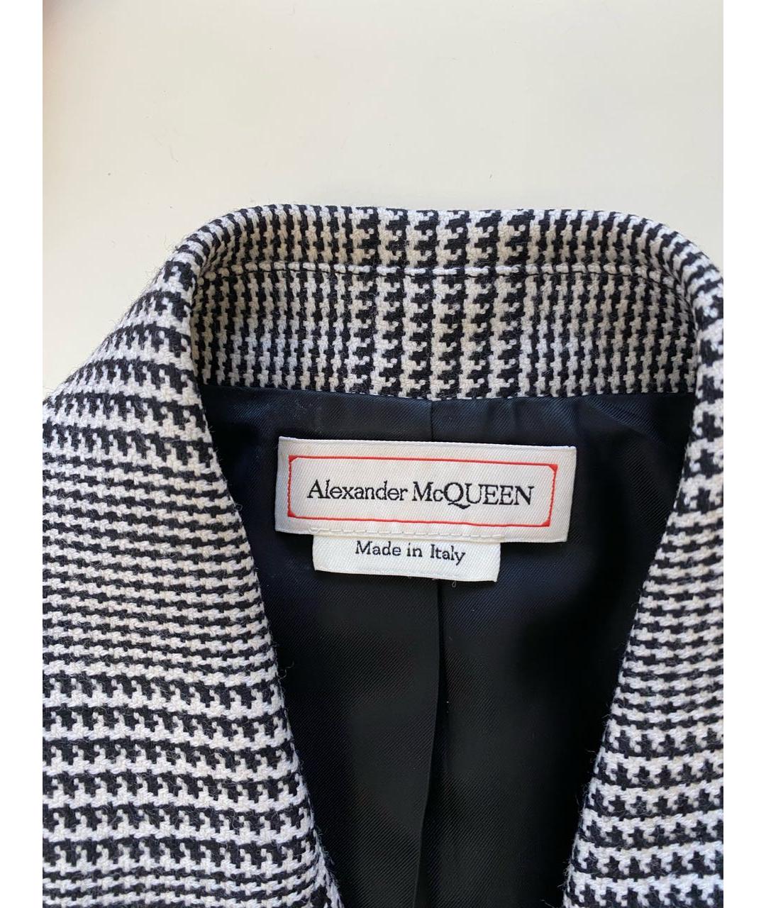 ALEXANDER MCQUEEN Серый шерстяной жакет/пиджак, фото 3