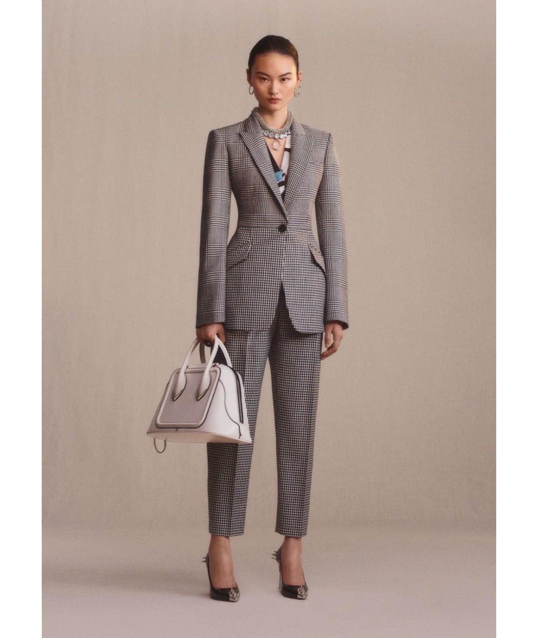 ALEXANDER MCQUEEN Серый шерстяной жакет/пиджак, фото 7