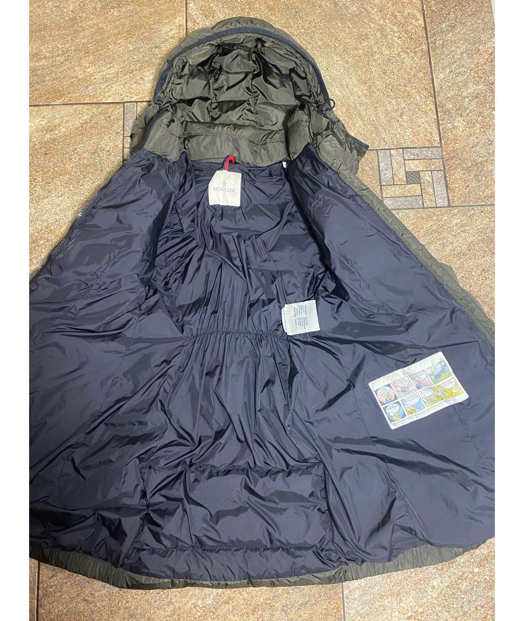 MONCLER Зеленая полиамидовая куртка, фото 5