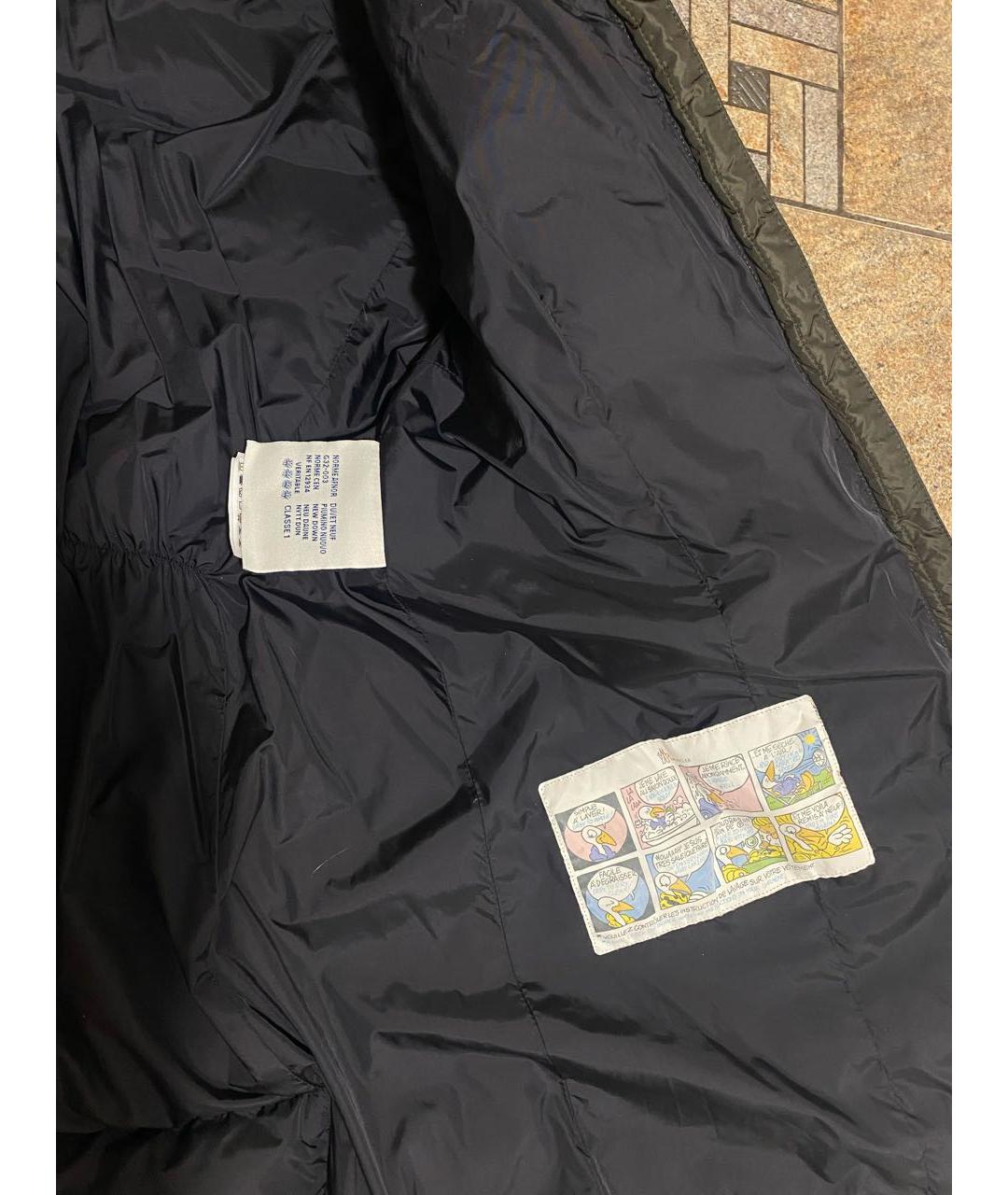 MONCLER Зеленая полиамидовая куртка, фото 6