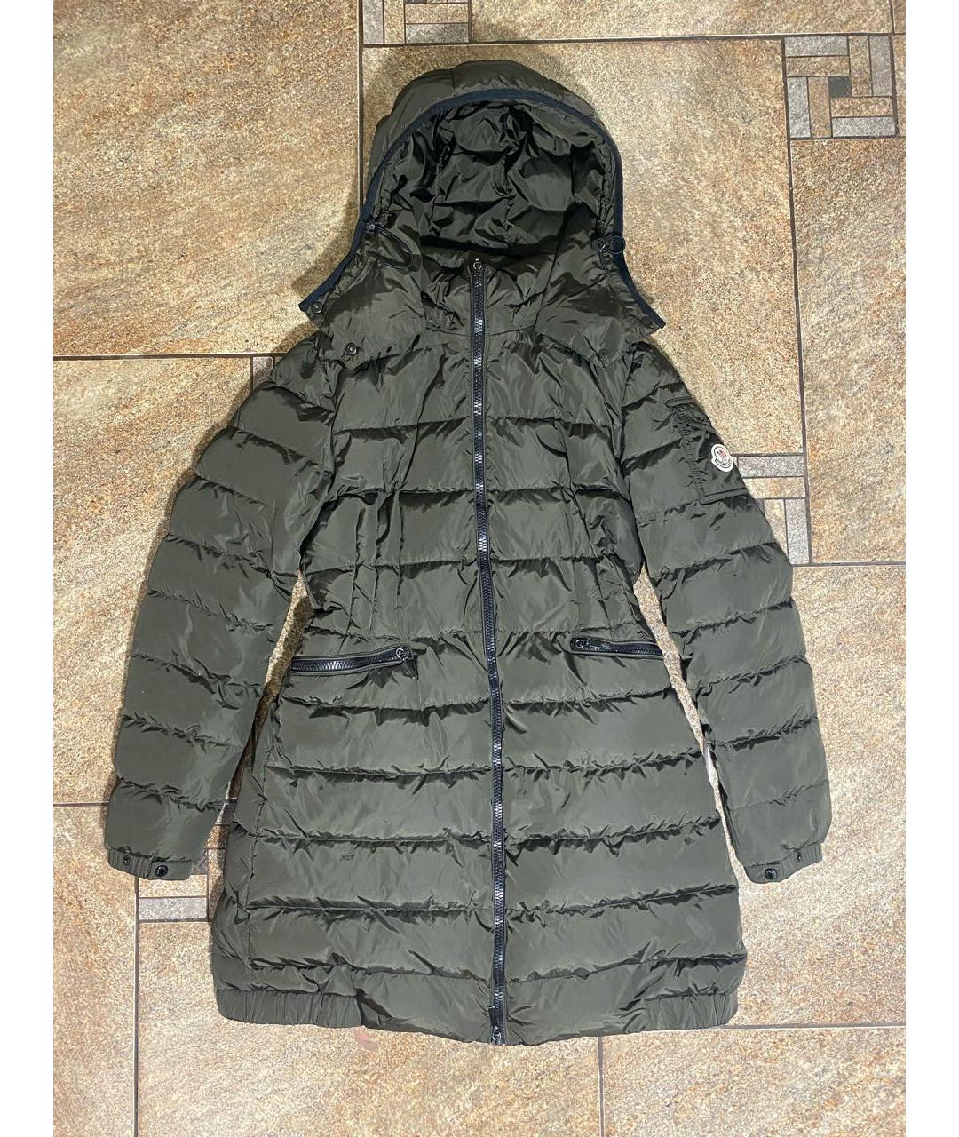 MONCLER Зеленая полиамидовая куртка, фото 9