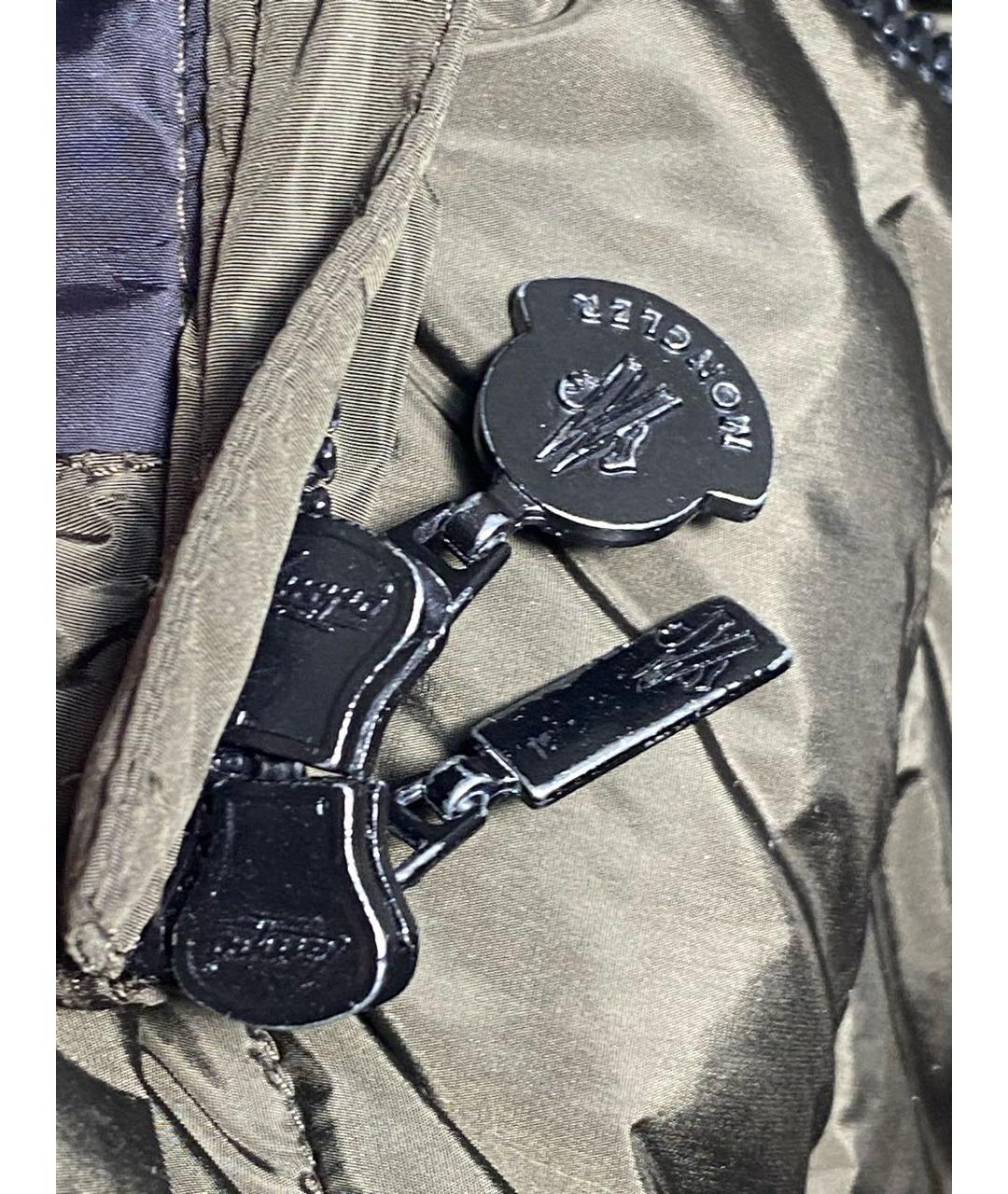 MONCLER Зеленая полиамидовая куртка, фото 7