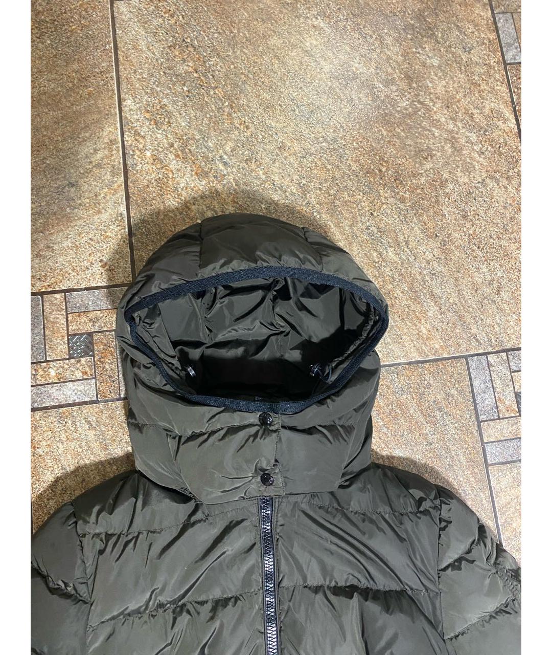 MONCLER Зеленая полиамидовая куртка, фото 4