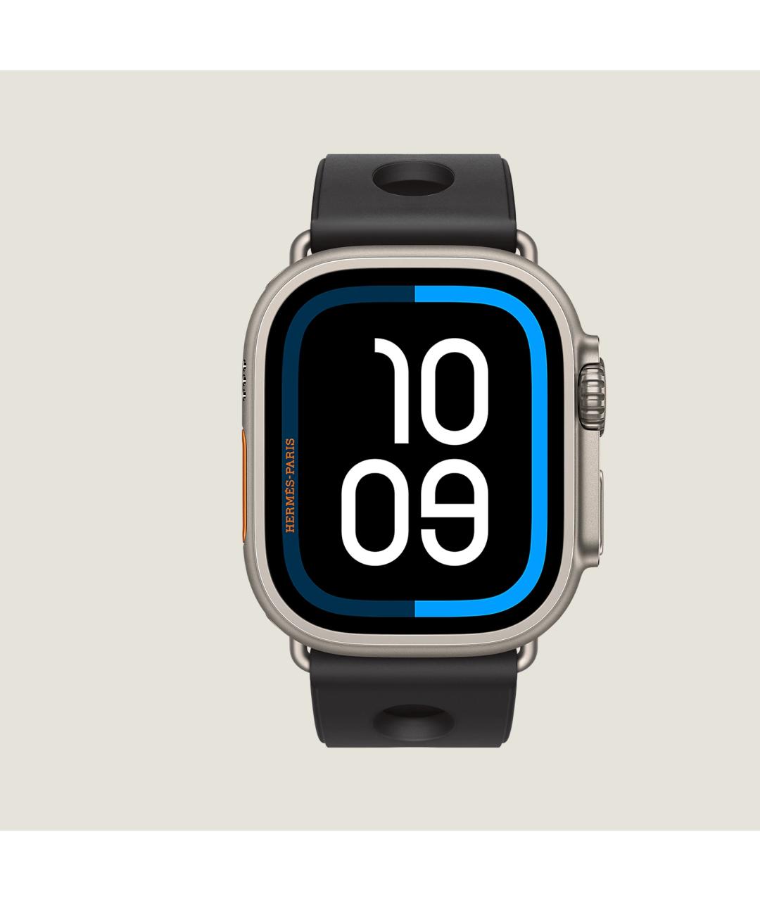 HERMES Серые титановые часы, фото 4