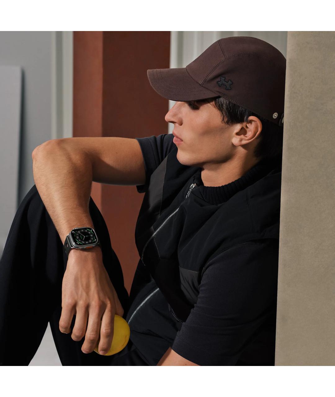 HERMES Серые титановые часы, фото 3