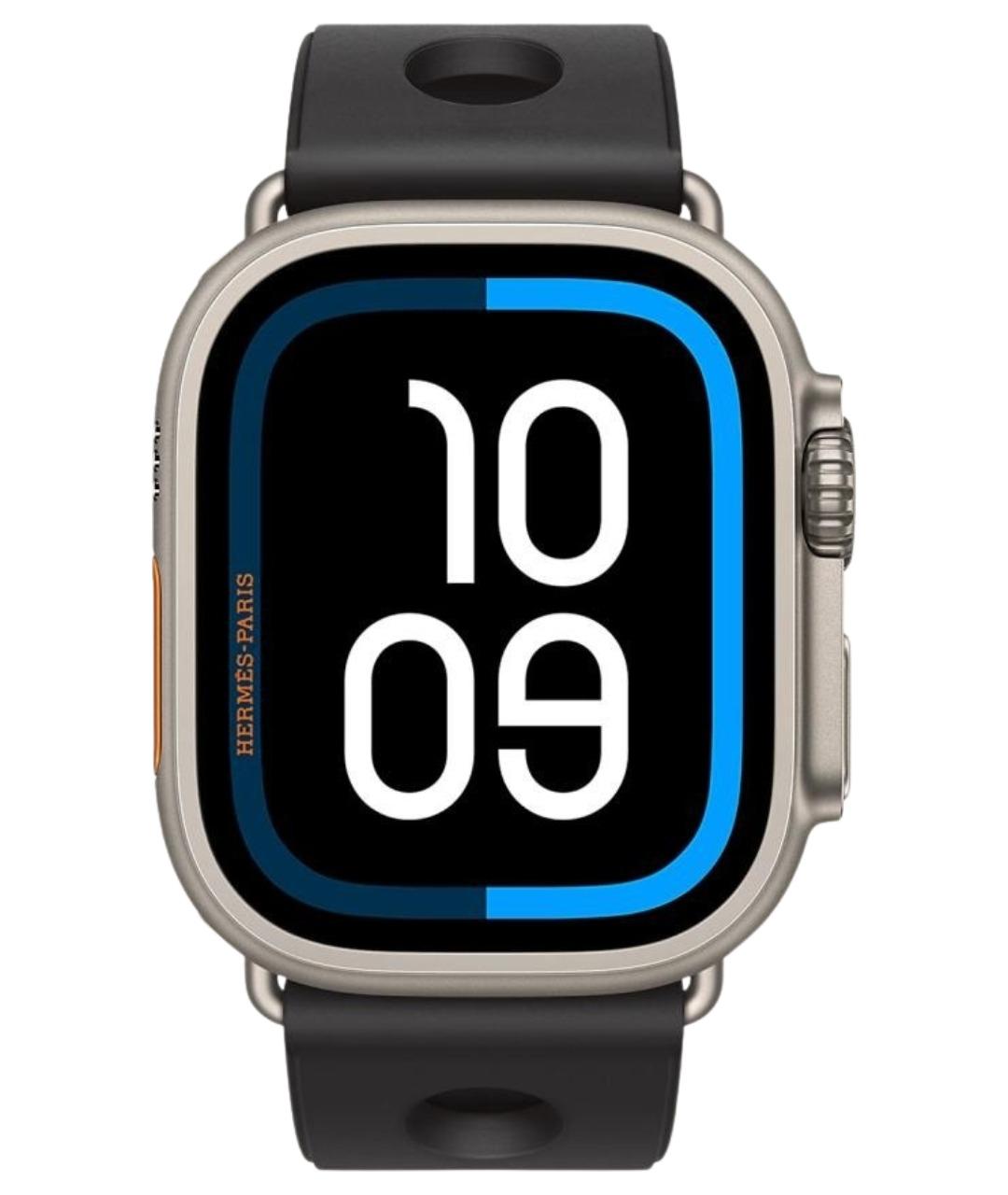 HERMES Серые титановые часы, фото 1