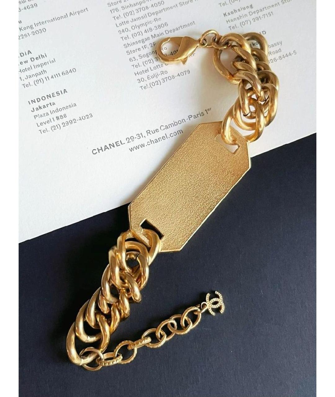 CHANEL Золотой браслет, фото 4