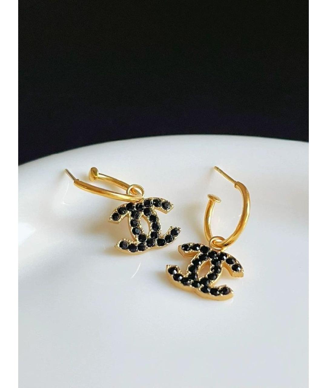 CHANEL Золотые серьги, фото 2