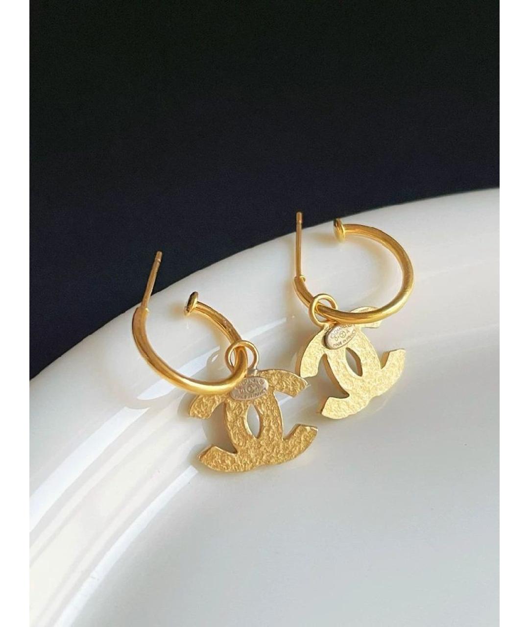 CHANEL Золотые серьги, фото 3