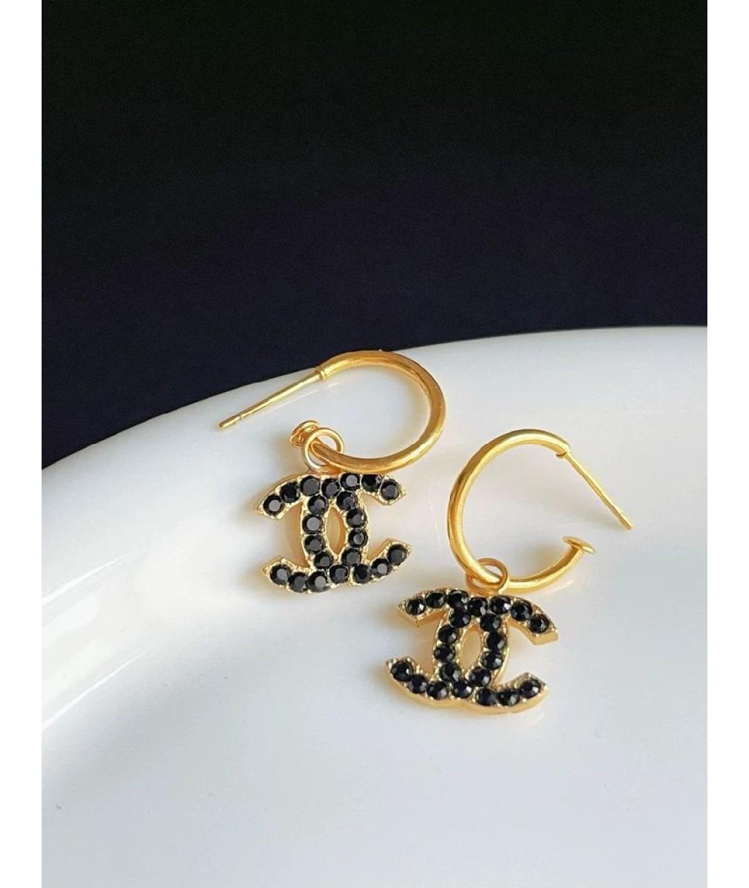 CHANEL Золотые серьги, фото 4