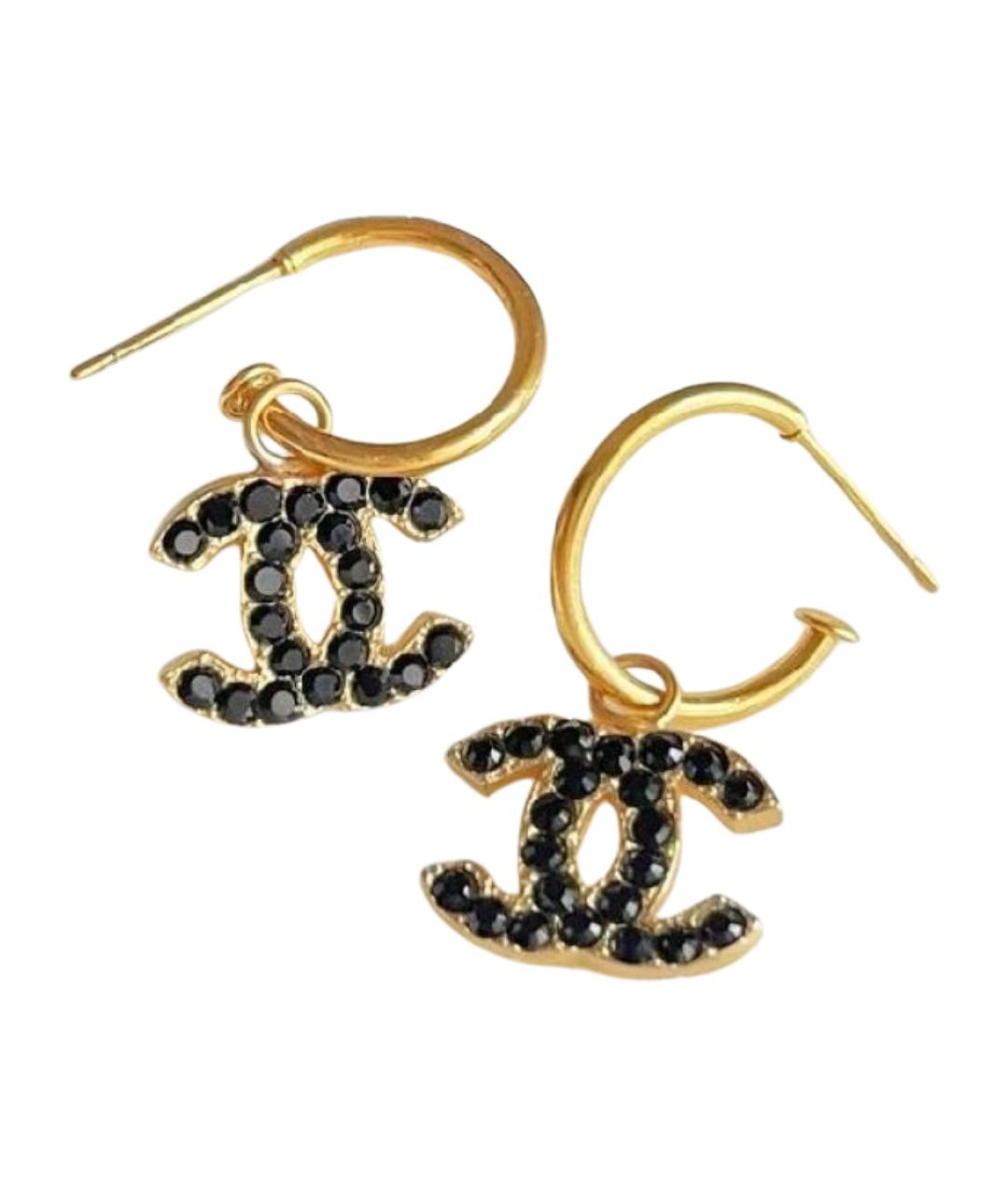 CHANEL Золотые серьги, фото 1