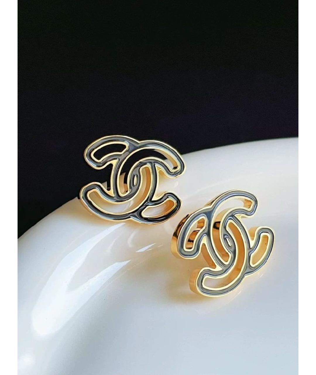 CHANEL Золотые серьги, фото 5