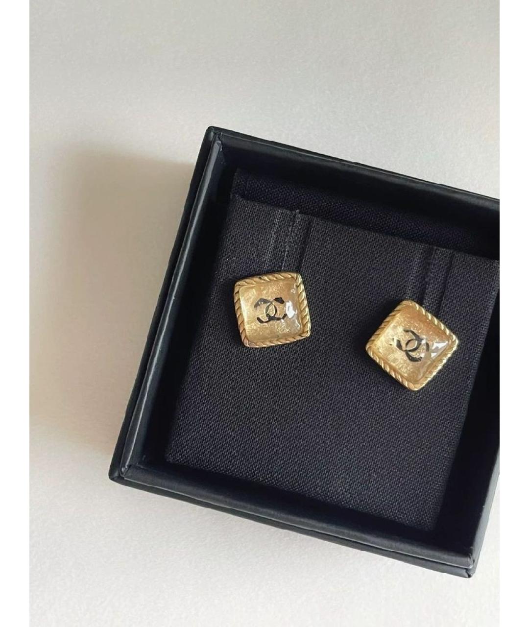 CHANEL Золотые серьги, фото 2