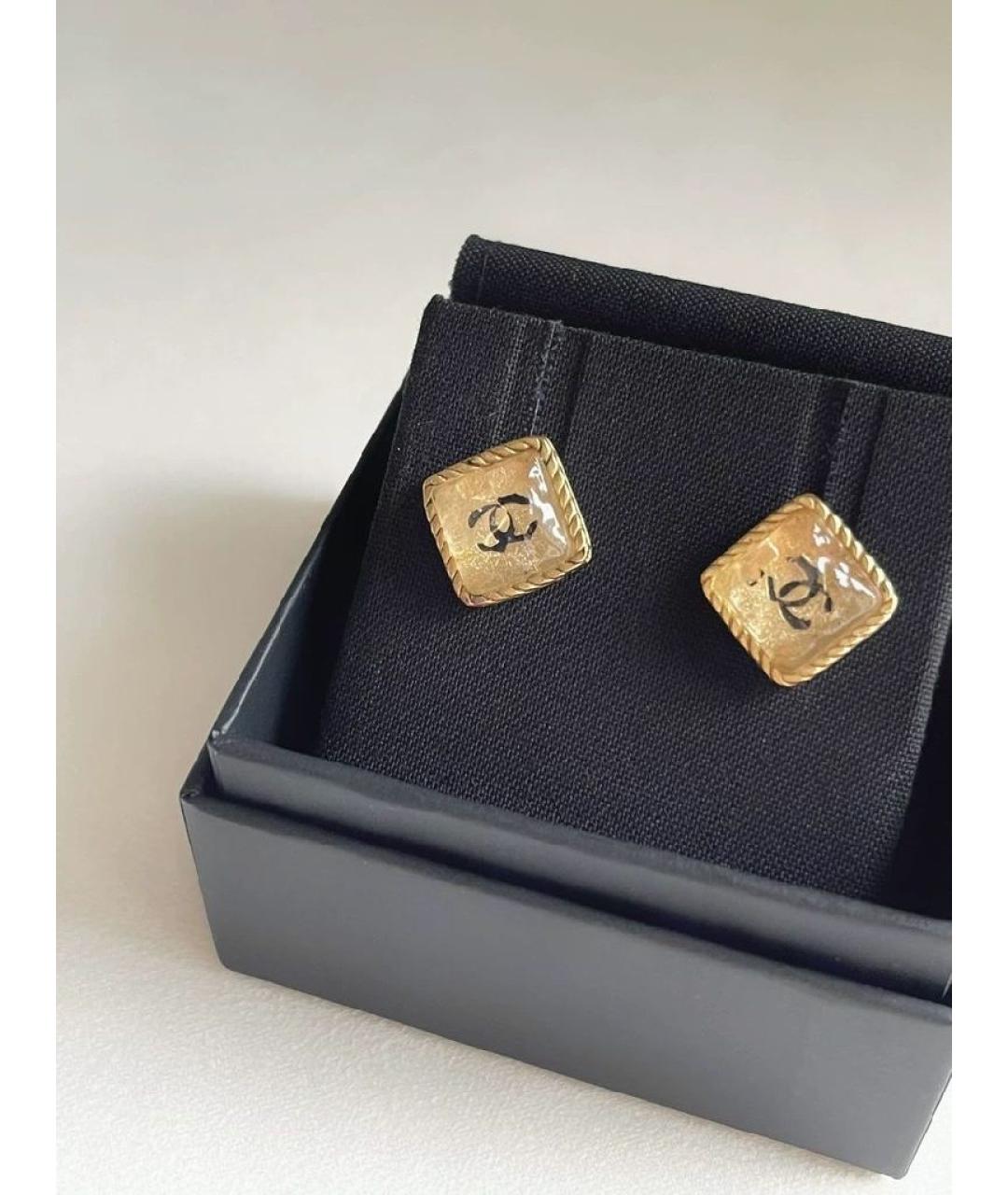 CHANEL Золотые серьги, фото 4