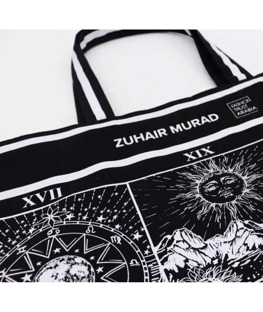 ZUHAIR MURAD Черная тканевая сумка тоут, фото 2