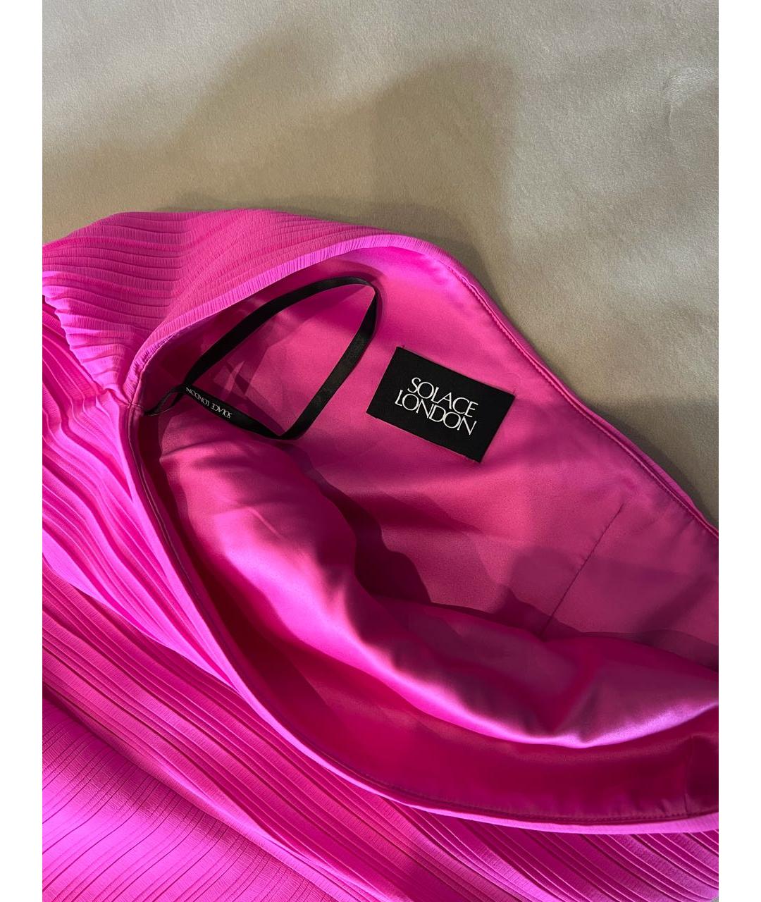 SOLACE LONDON Фуксия платье, фото 4