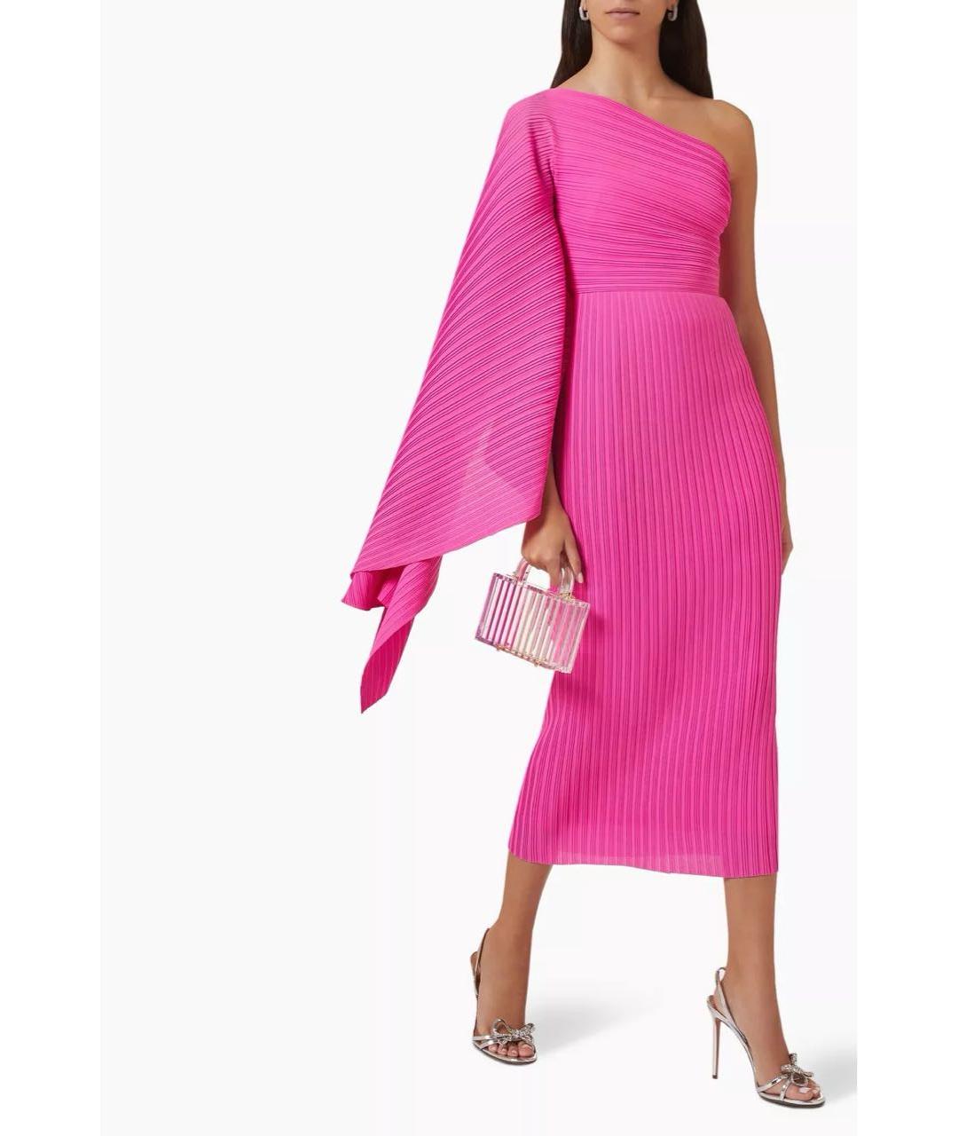 SOLACE LONDON Фуксия платье, фото 2