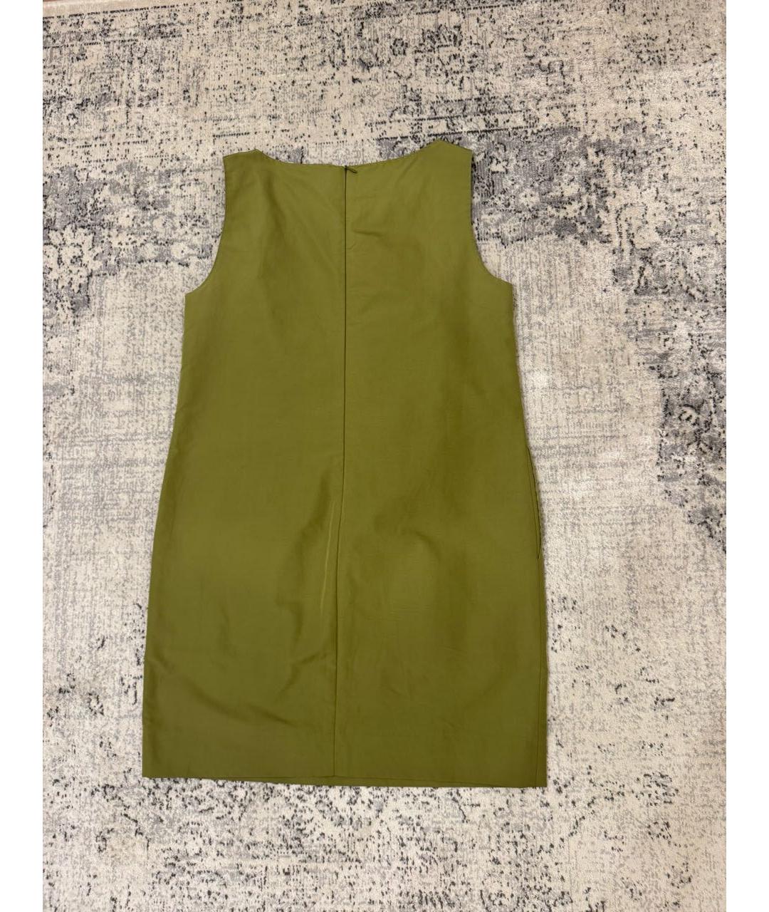 MOSCHINO Хаки хлопковое повседневное платье, фото 2