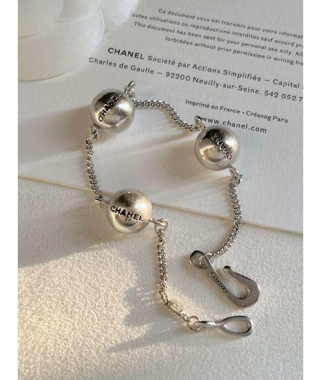 CHANEL Серебрянный браслет, фото 4