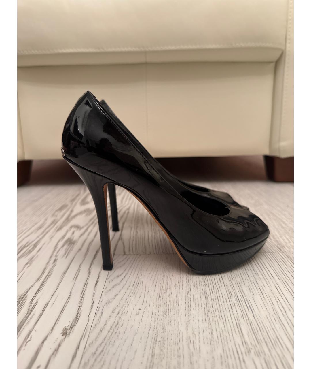 CHRISTIAN DIOR Черные туфли из лакированной кожи, фото 6