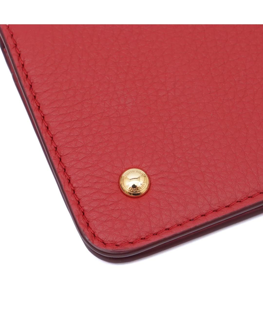 BURBERRY Красный кожаный кошелек, фото 3