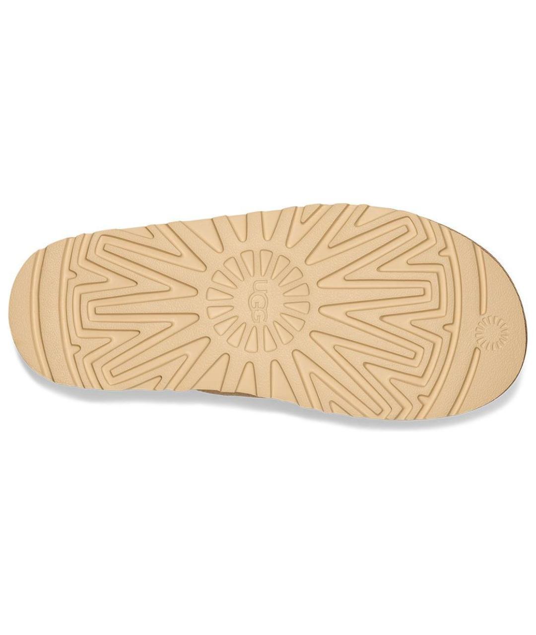 UGG AUSTRALIA Бежевые замшевые сандалии, фото 5