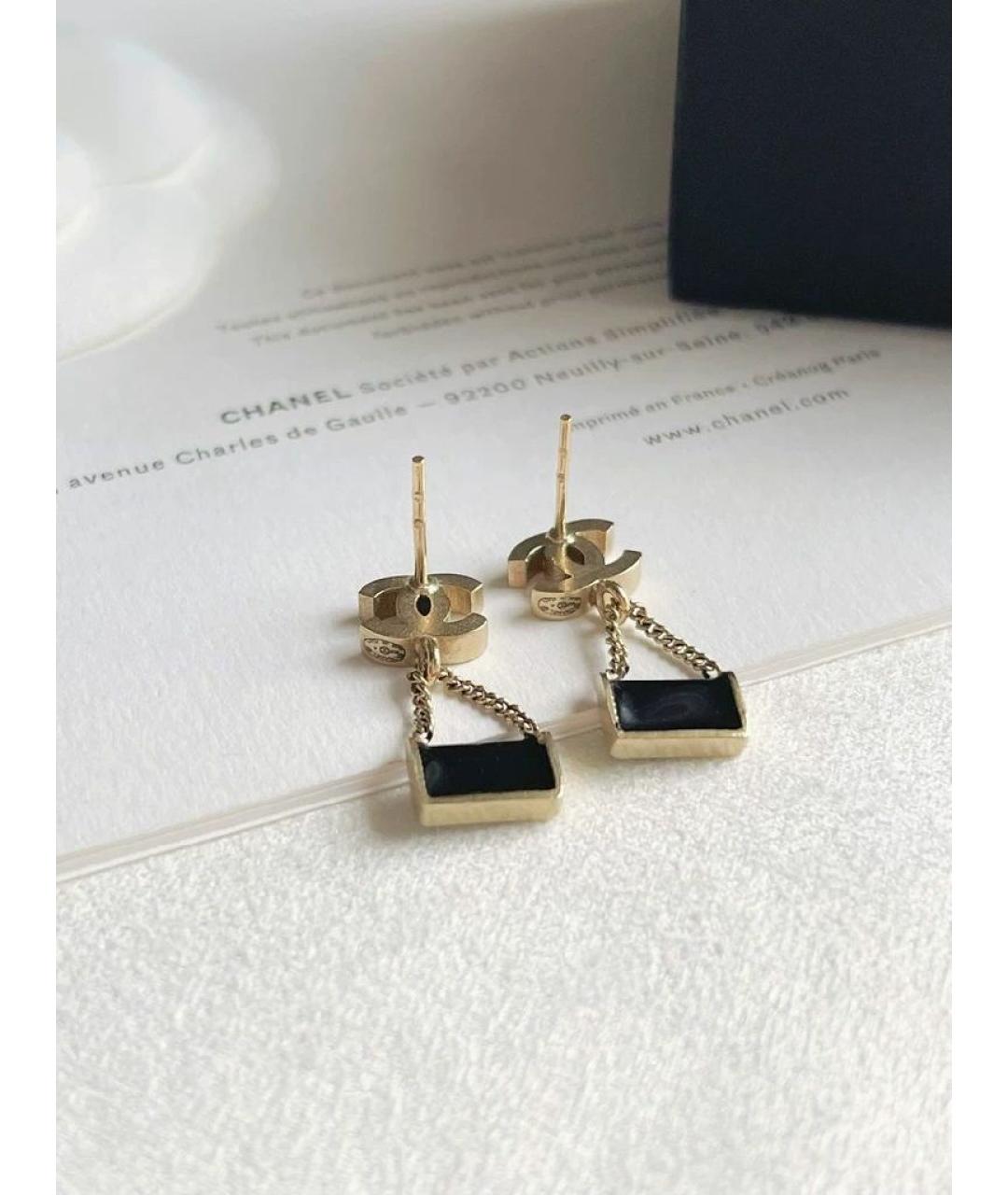 CHANEL Золотые серьги, фото 3