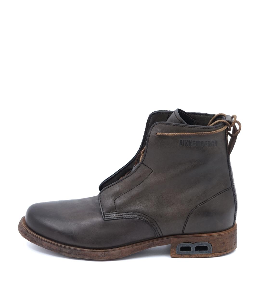 BIKKEMBERGS Коричневые кожаные высокие ботинки, фото 6