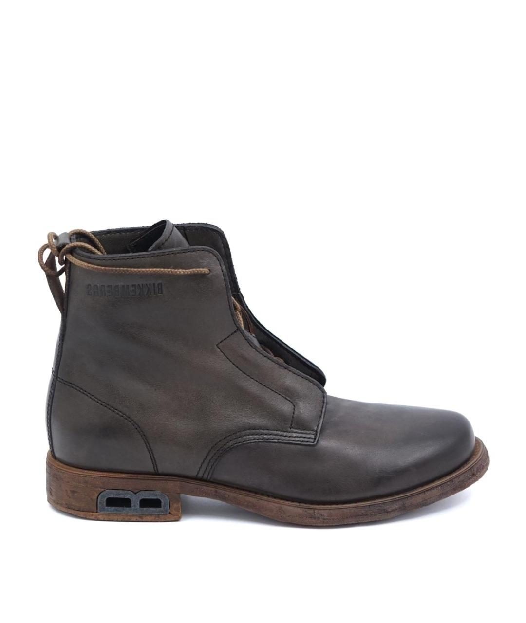 BIKKEMBERGS Коричневые кожаные высокие ботинки, фото 1