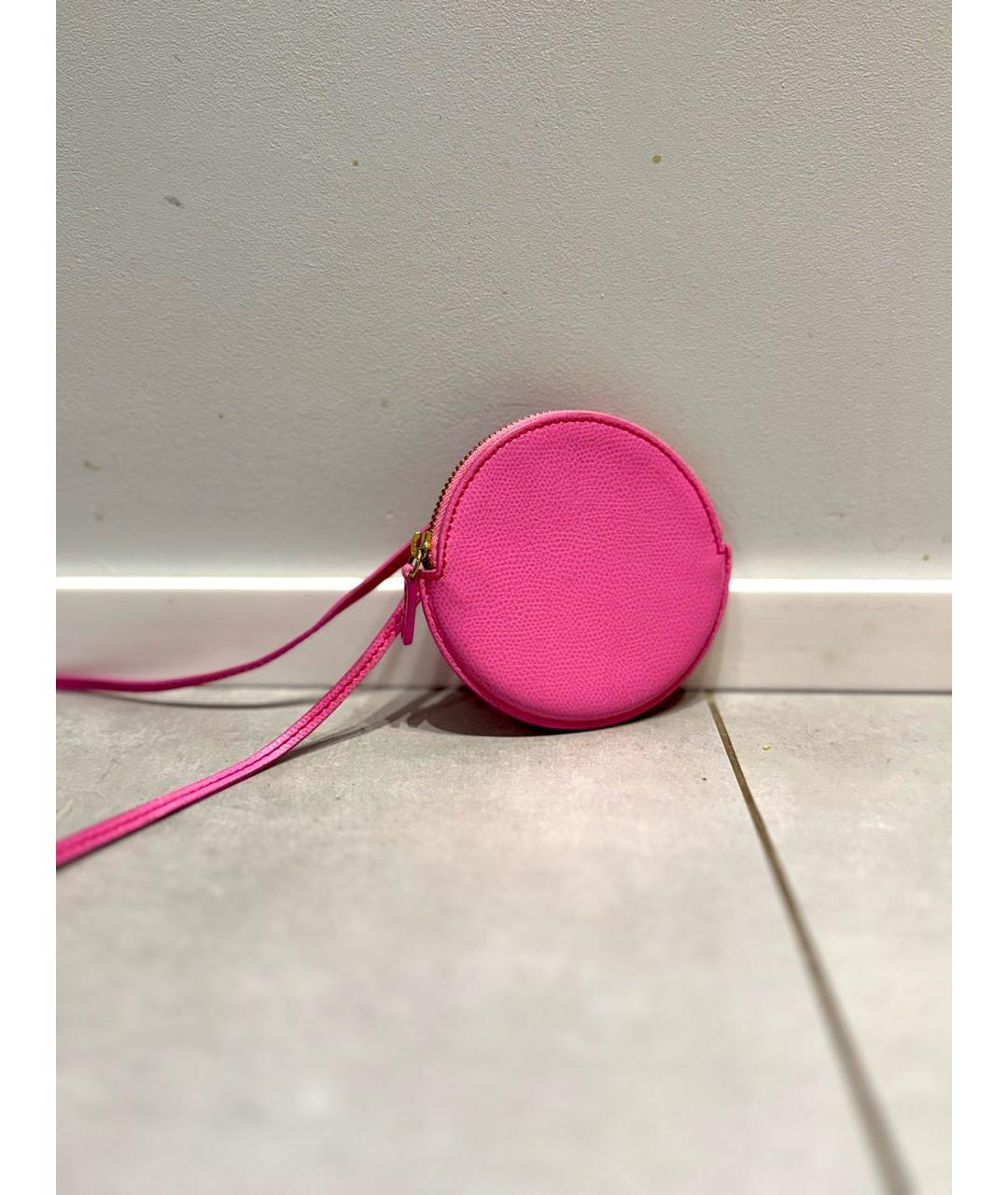 JACQUEMUS Розовый кожаный кошелек, фото 3