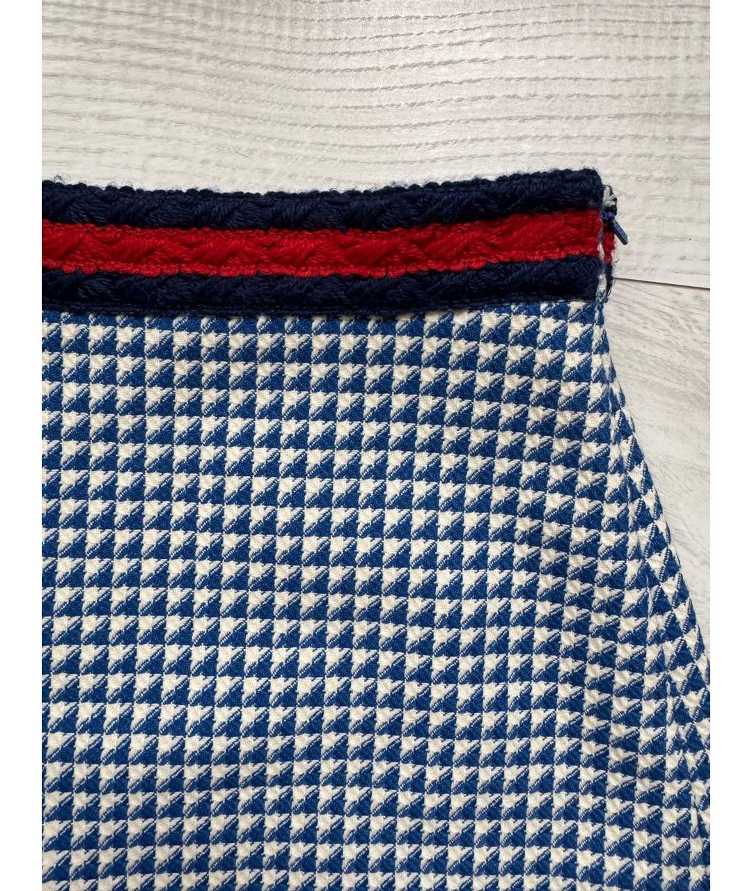 GUCCI Мульти шерстяная юбка мини, фото 4