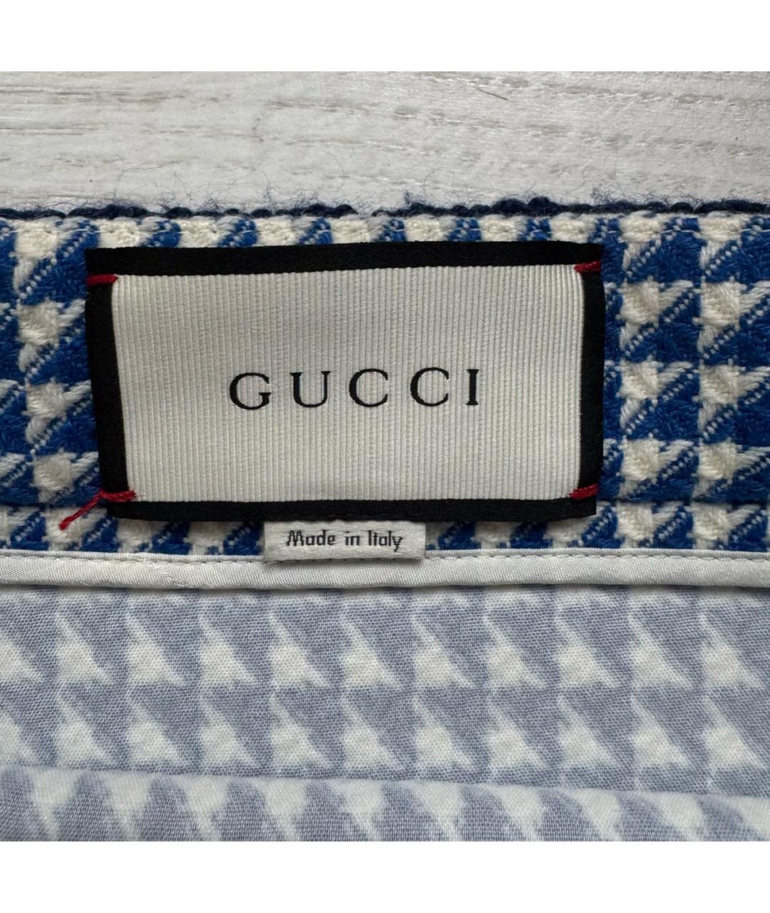 GUCCI Мульти шерстяная юбка мини, фото 3