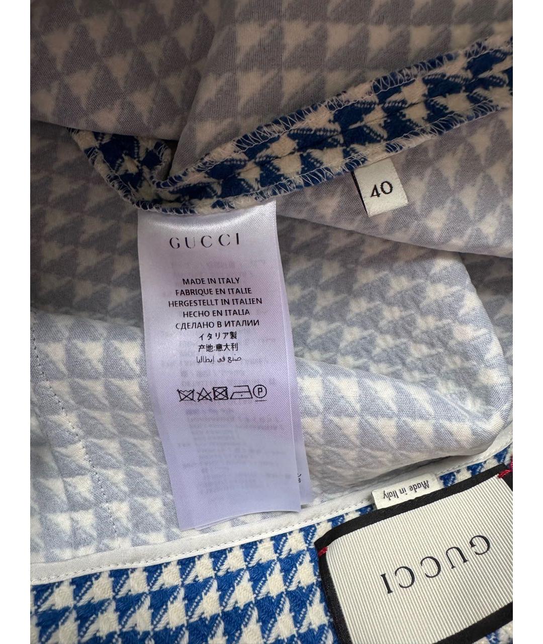 GUCCI Мульти шерстяная юбка мини, фото 5