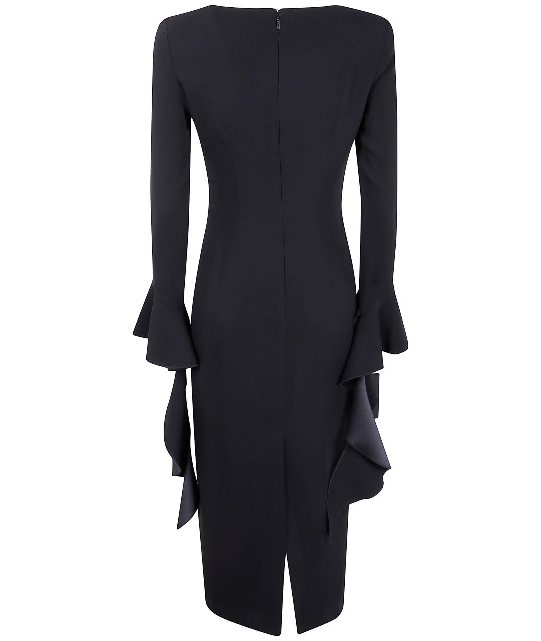 PINKO Черное вискозное повседневное платье, фото 4