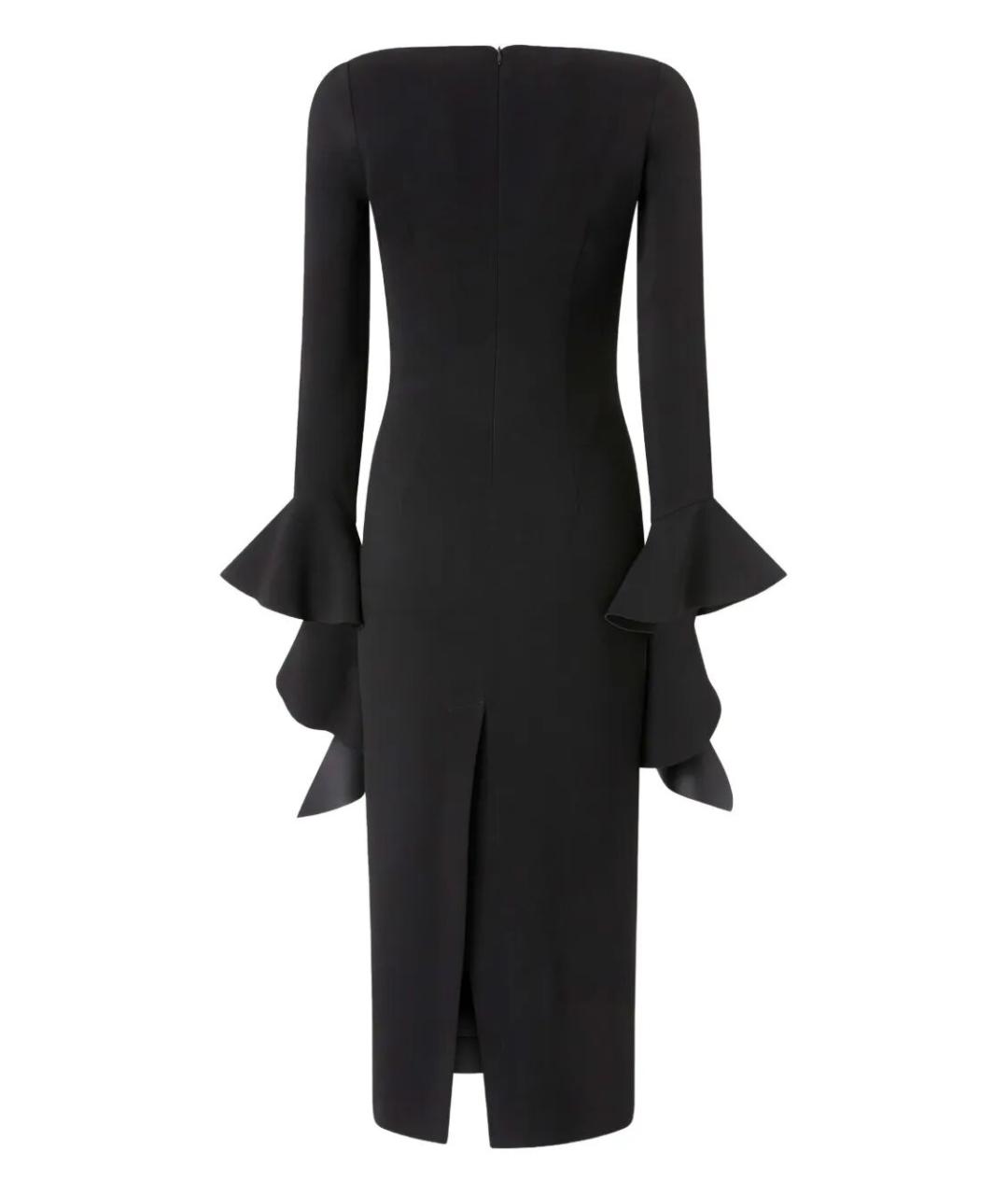 PINKO Черное вискозное повседневное платье, фото 2