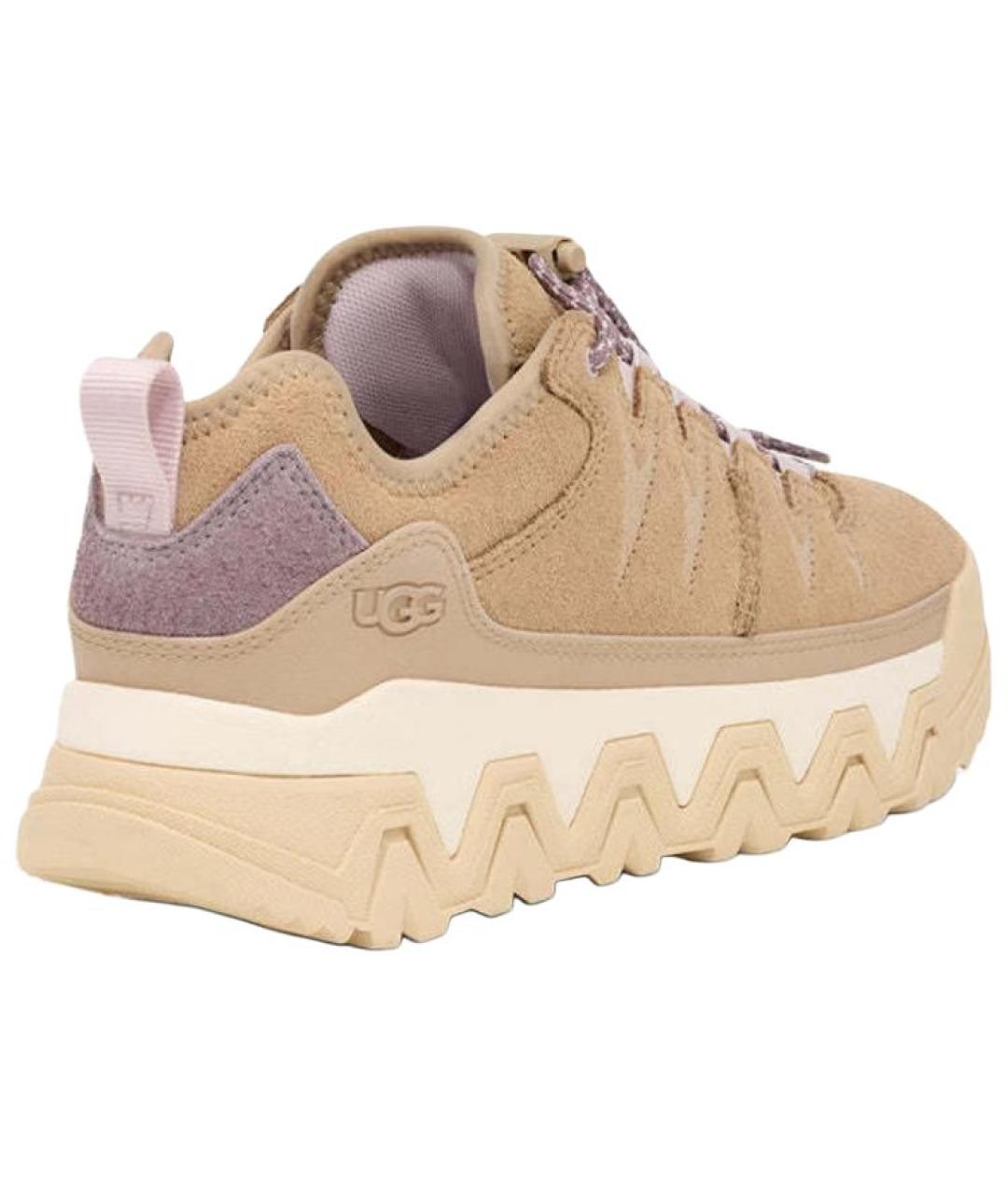 UGG AUSTRALIA Бежевые замшевые кроссовки, фото 3