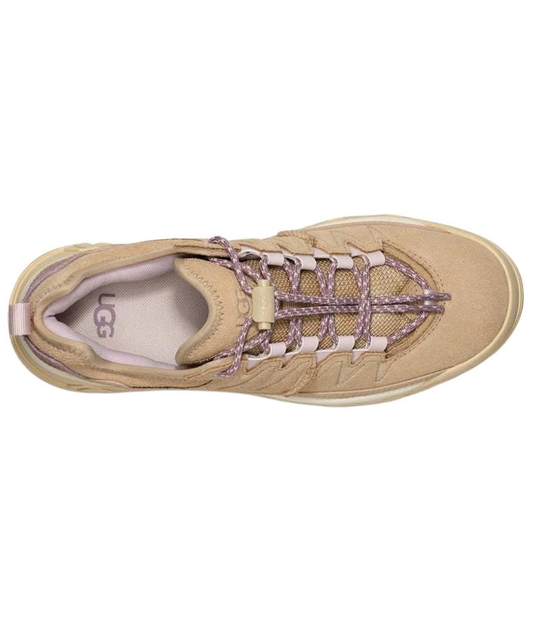 UGG AUSTRALIA Бежевые замшевые кроссовки, фото 4