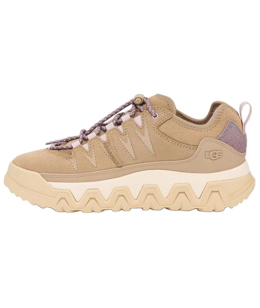 UGG AUSTRALIA Бежевые замшевые кроссовки, фото 5