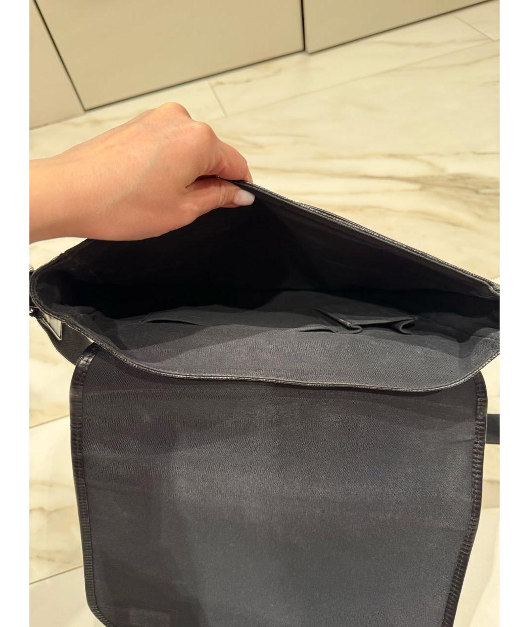 LOUIS VUITTON Темно-синяя кожаная поясная сумка, фото 5