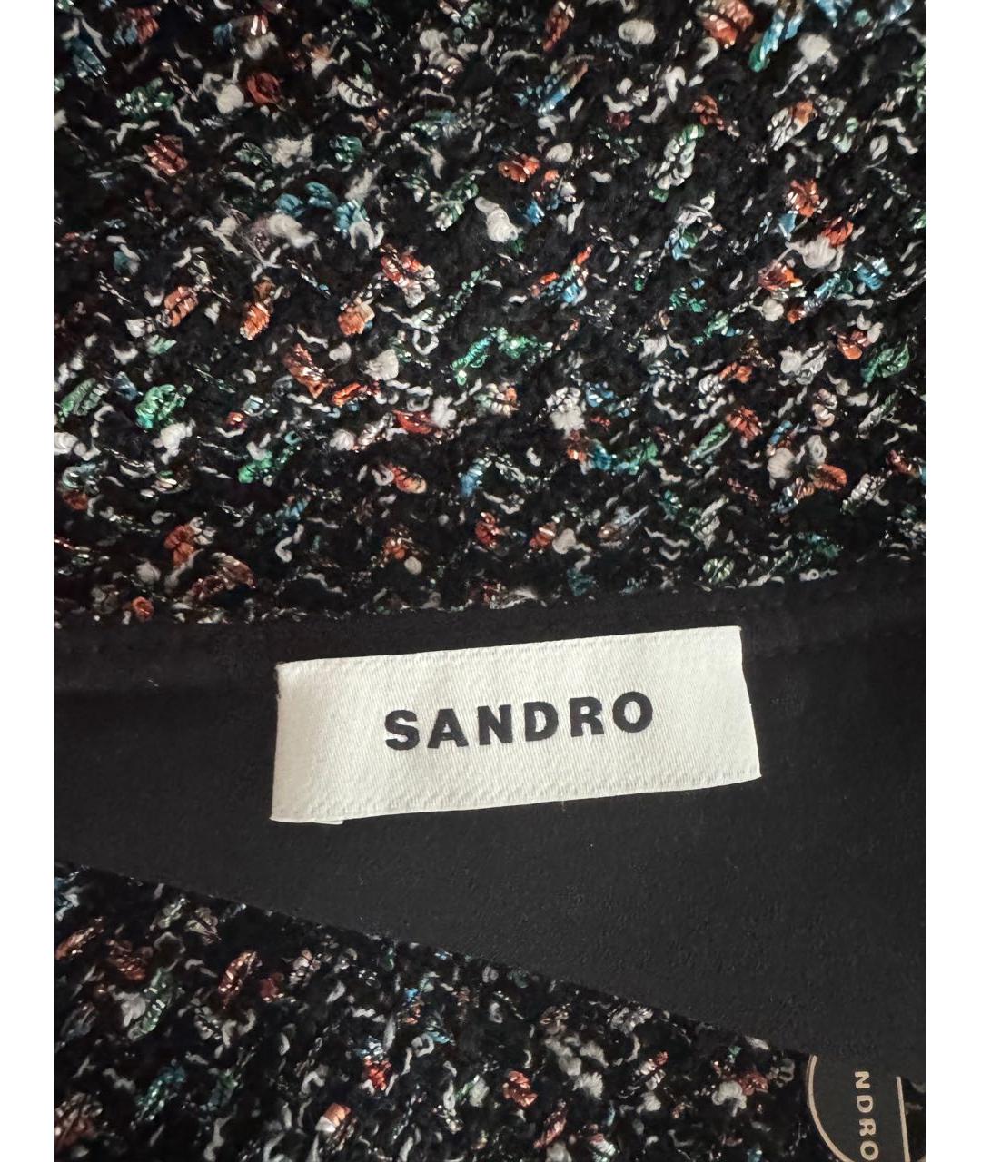 SANDRO Мульти твидовое повседневное платье, фото 7