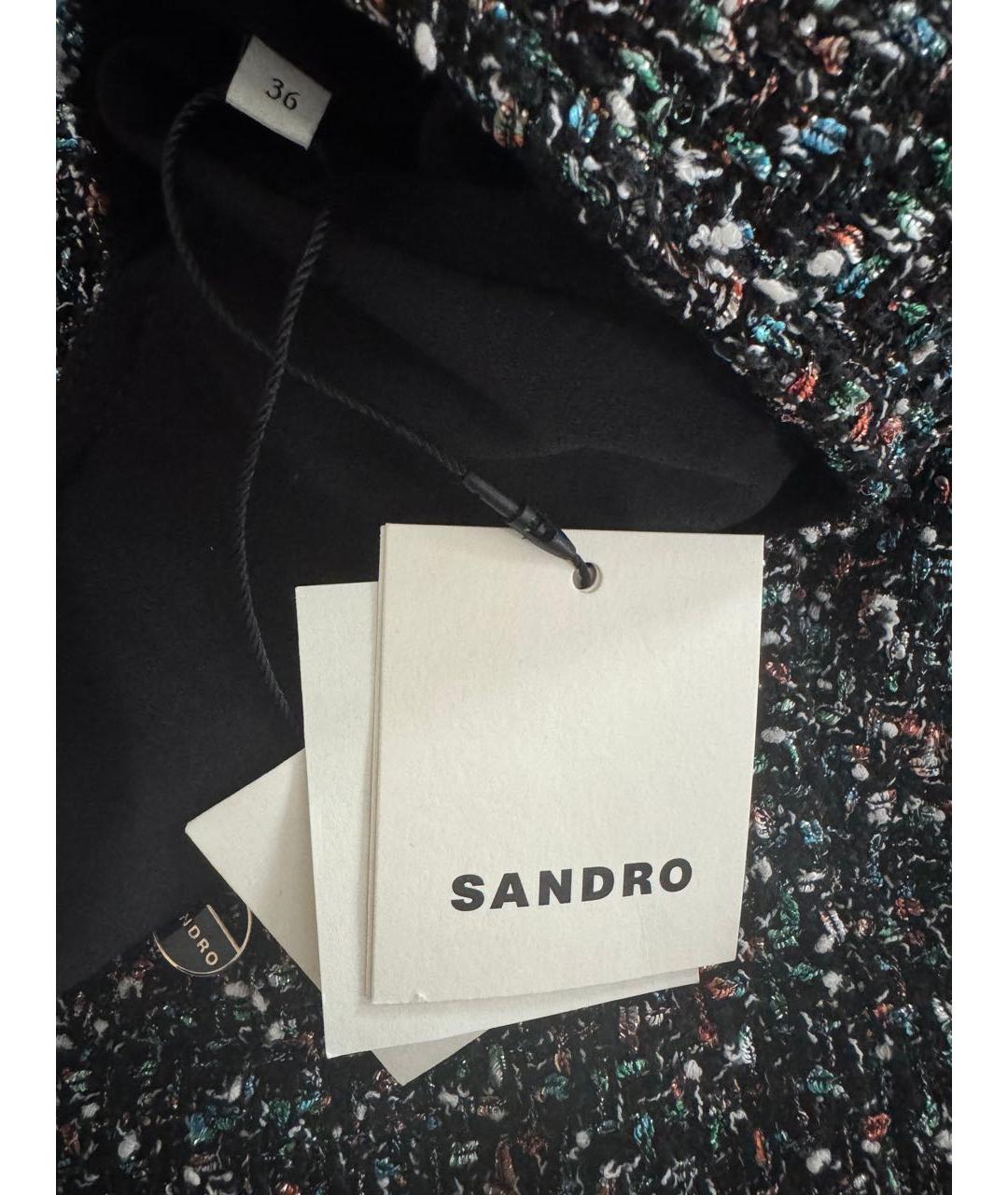 SANDRO Мульти твидовое повседневное платье, фото 5