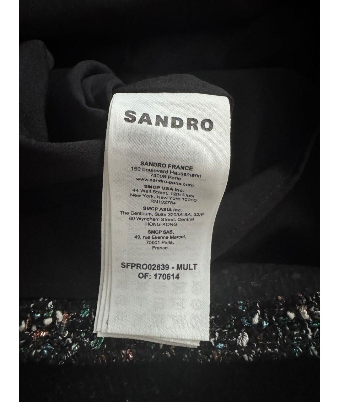 SANDRO Мульти твидовое повседневное платье, фото 6