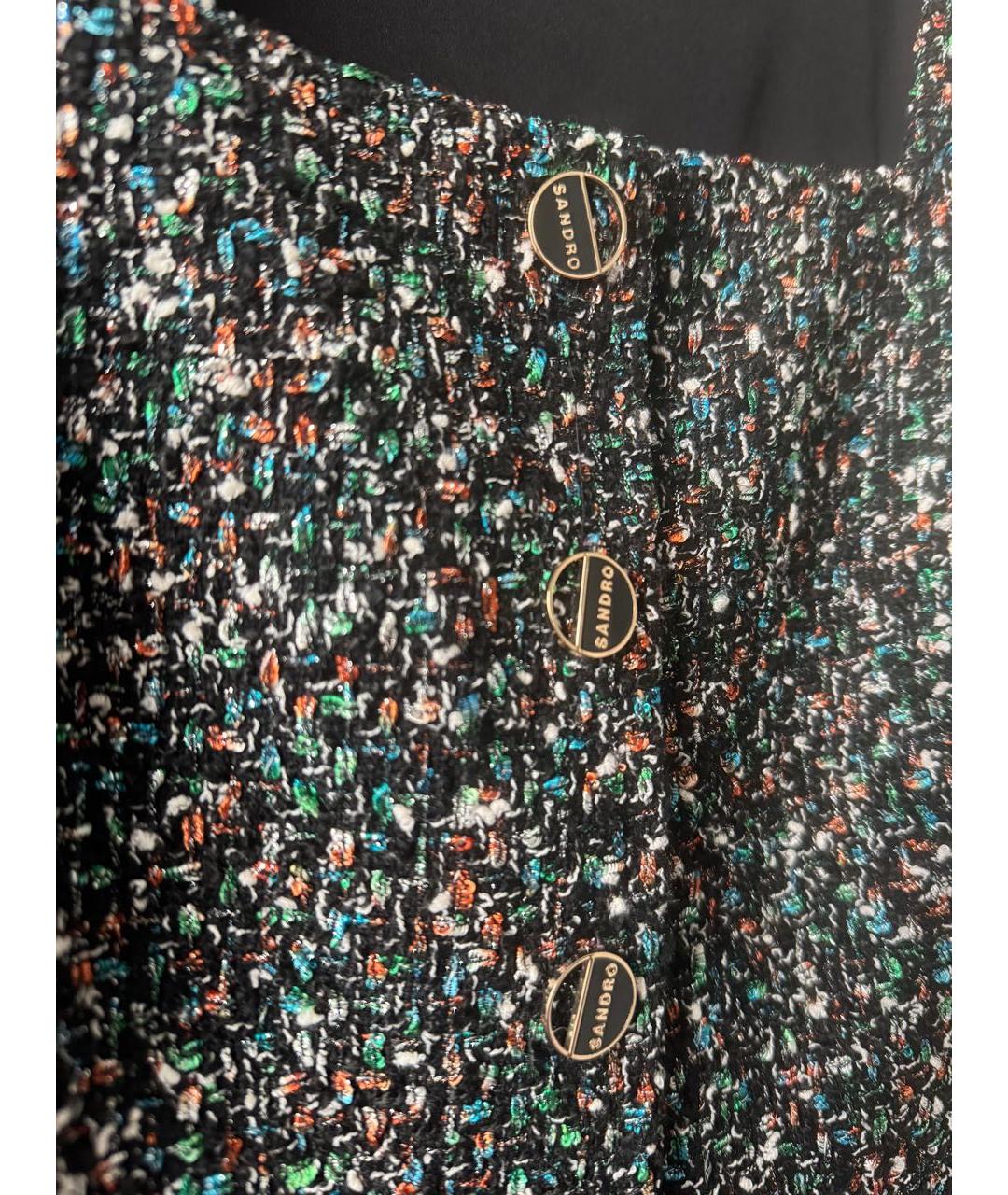 SANDRO Мульти твидовое повседневное платье, фото 4