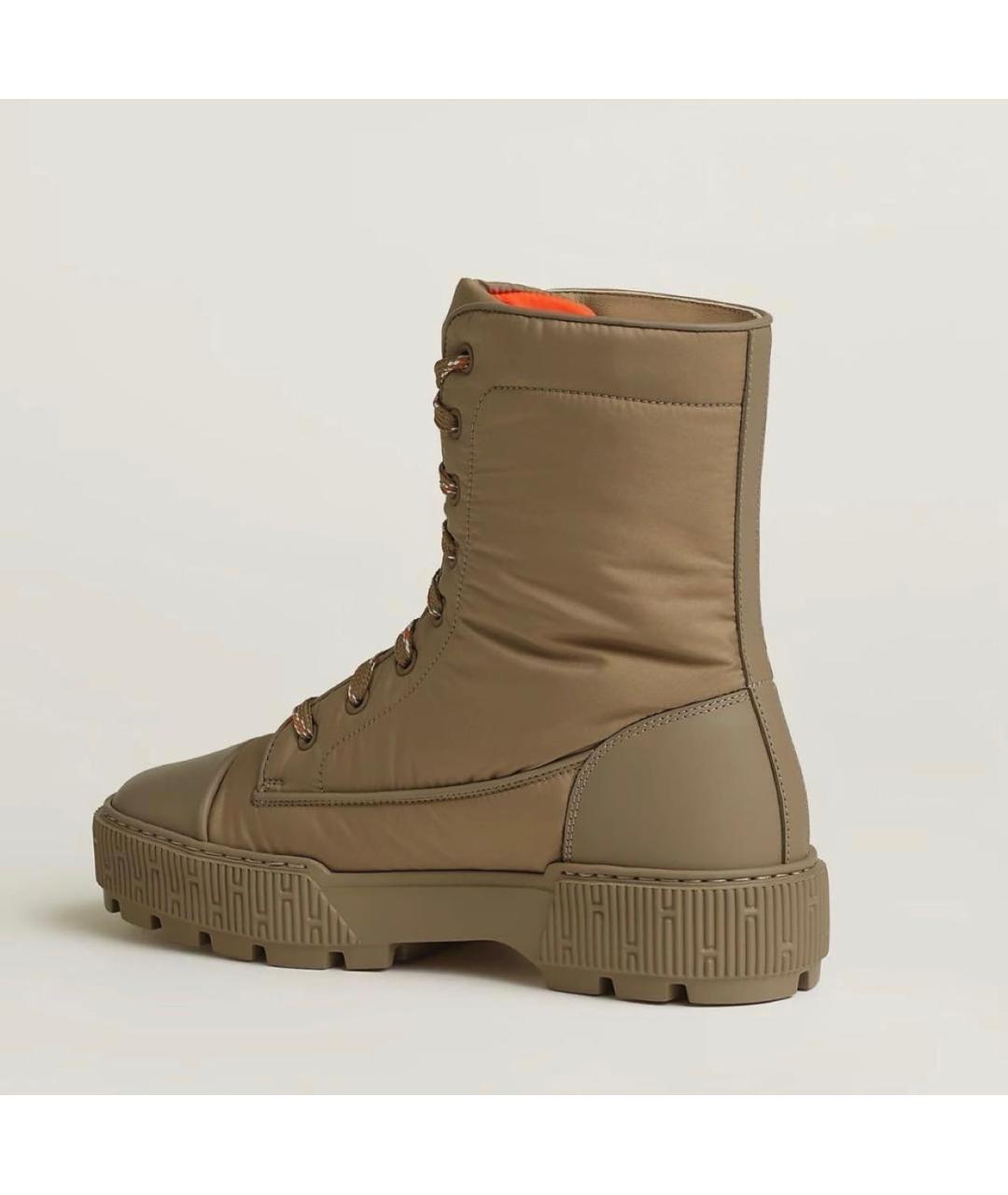 HERMES Бежевые ботинки, фото 5