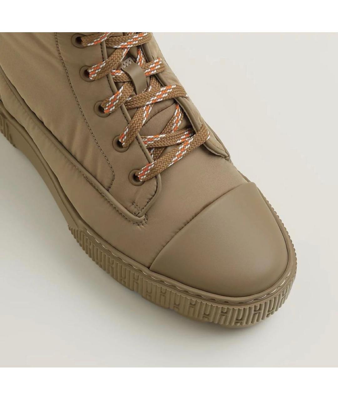 HERMES Бежевые ботинки, фото 2