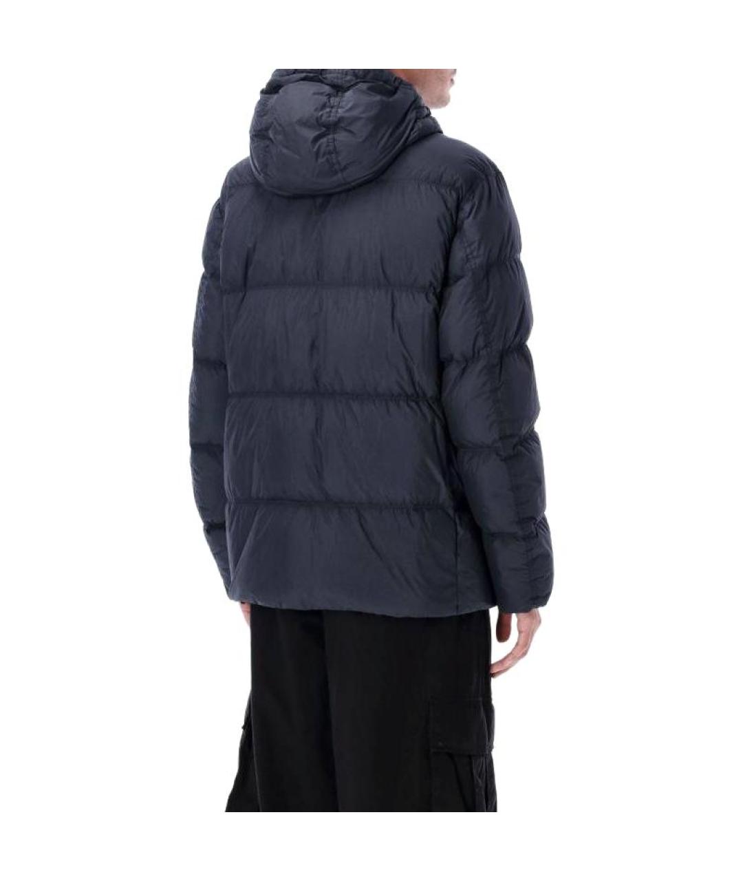 STONE ISLAND Темно-синий пуховик, фото 5